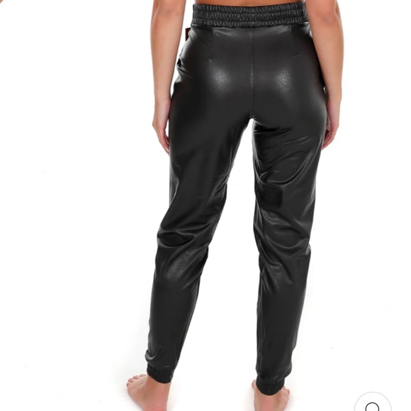 SPANX NOIR LEATHER LIKE JOGGER - Picture 2 of 4